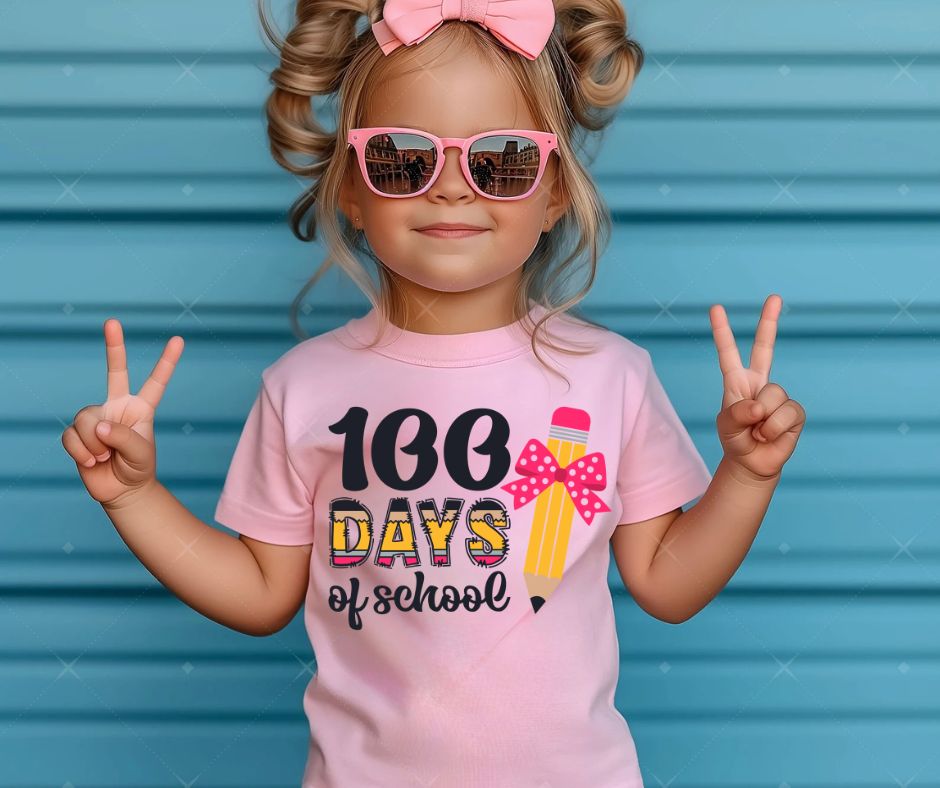 100 Days of School Pencil & Bow