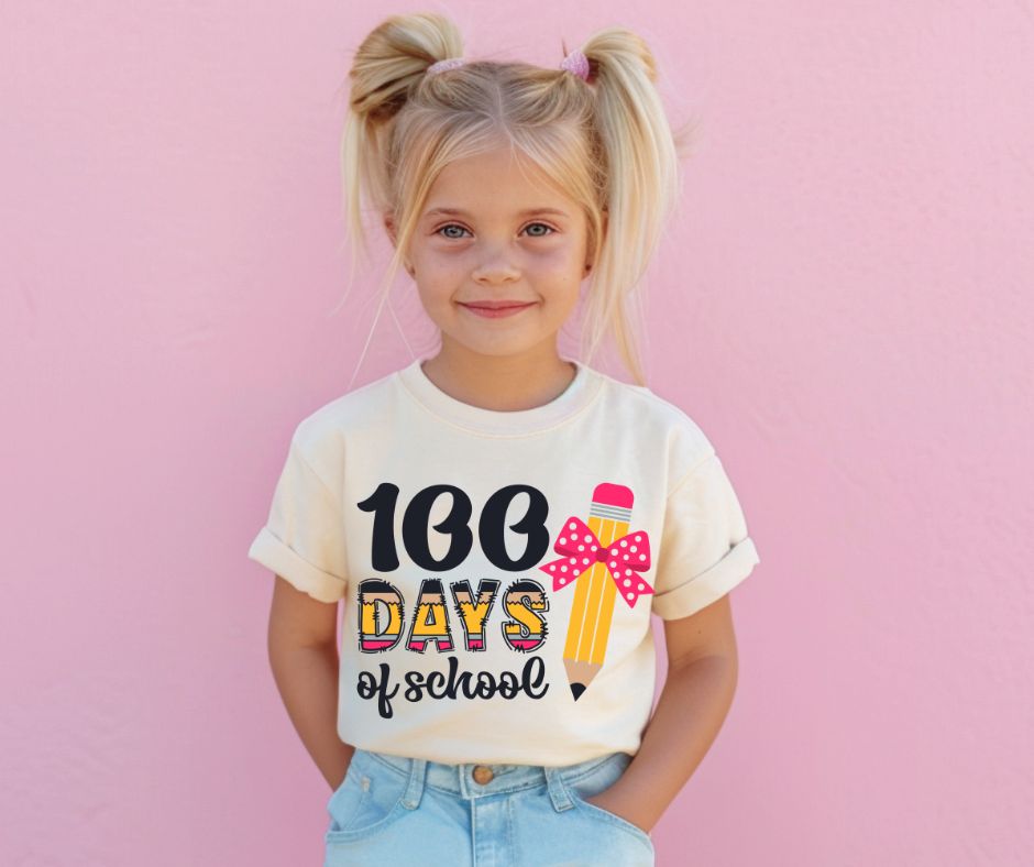 100 Days of School Pencil & Bow