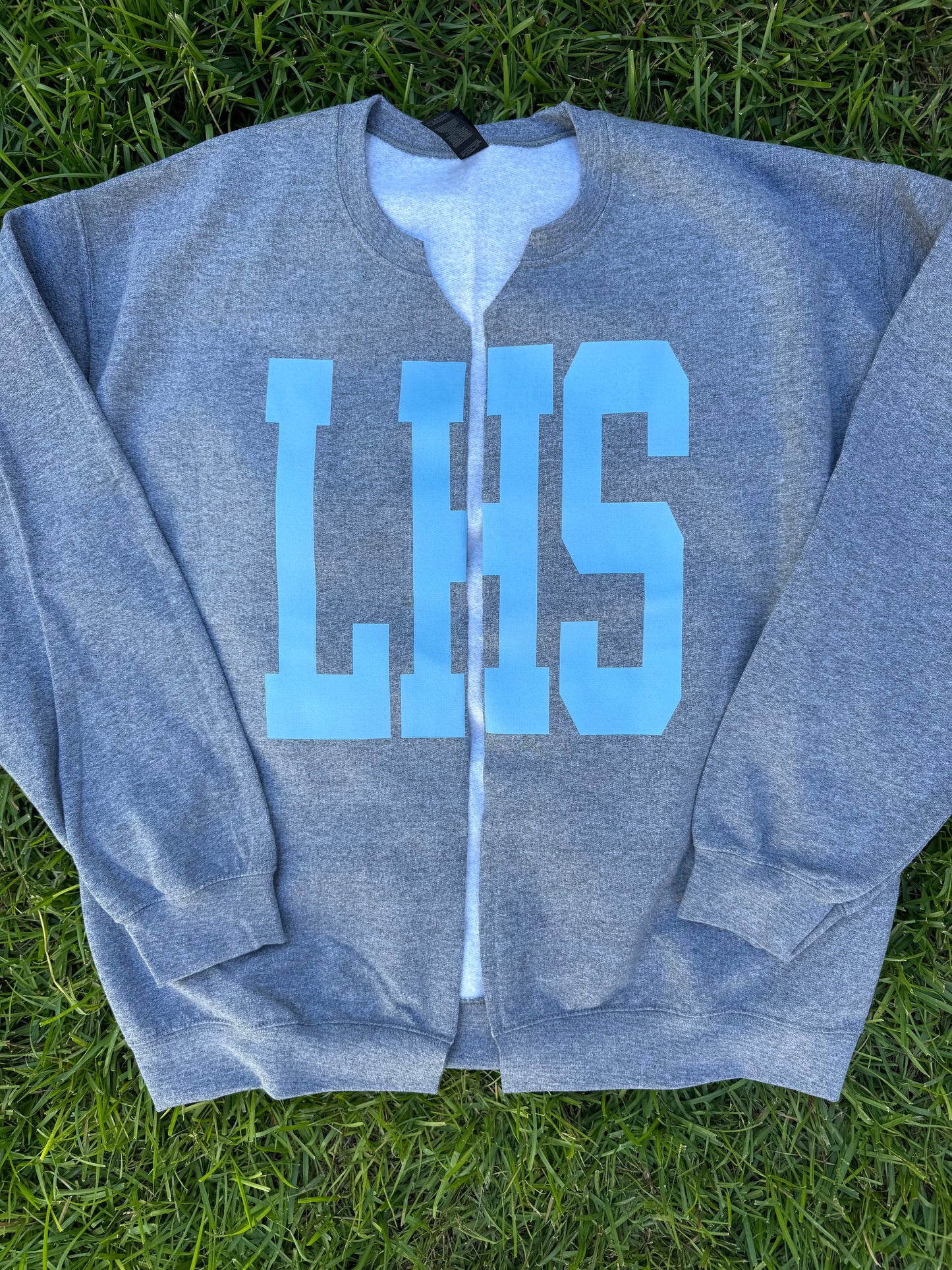 Varsity Split Sweatshirt Cardigan-BHS,CHS,LHS