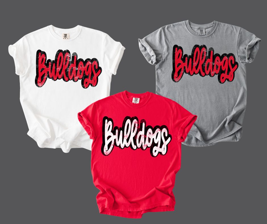 Cursive Bulldogs Shirt