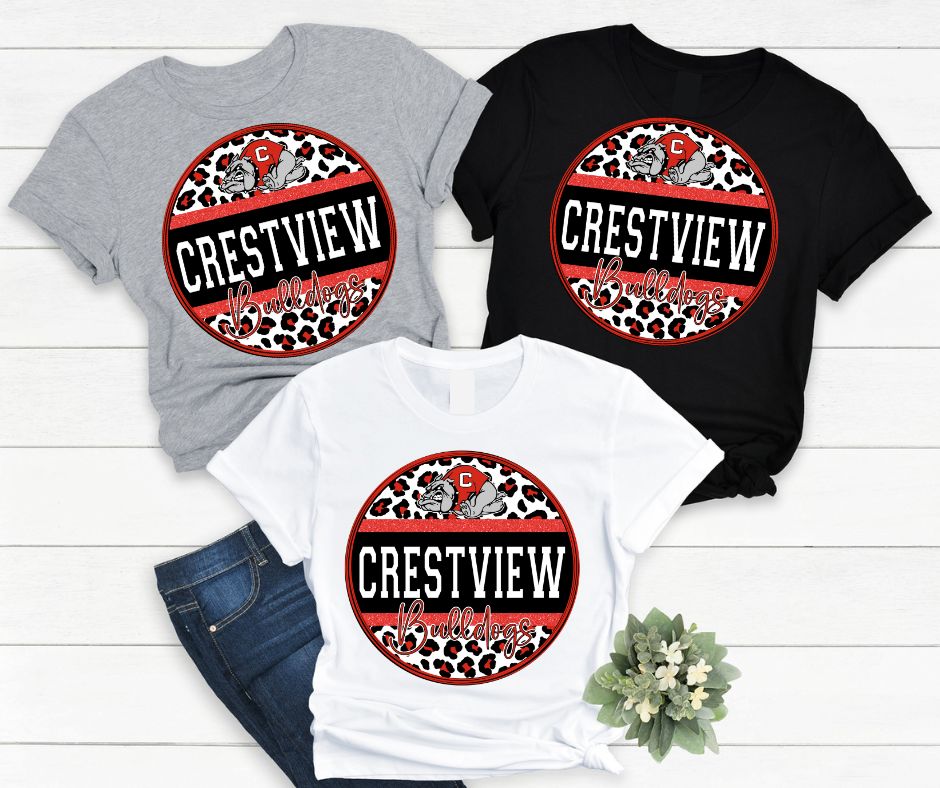 Crestview Bulldogs CIrcle Shirt
