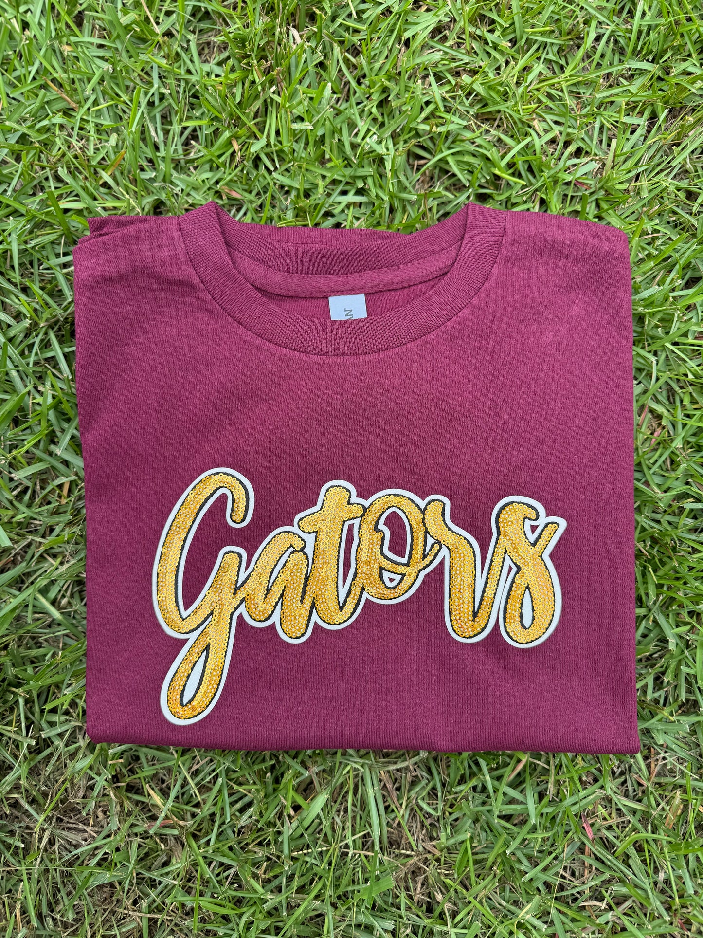 Sequin Gators Patch Tee and Sweatshirt
