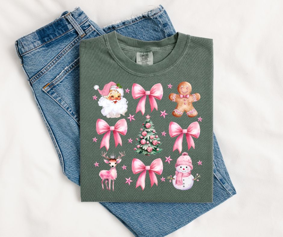 Pink Christmas Bows Shirt