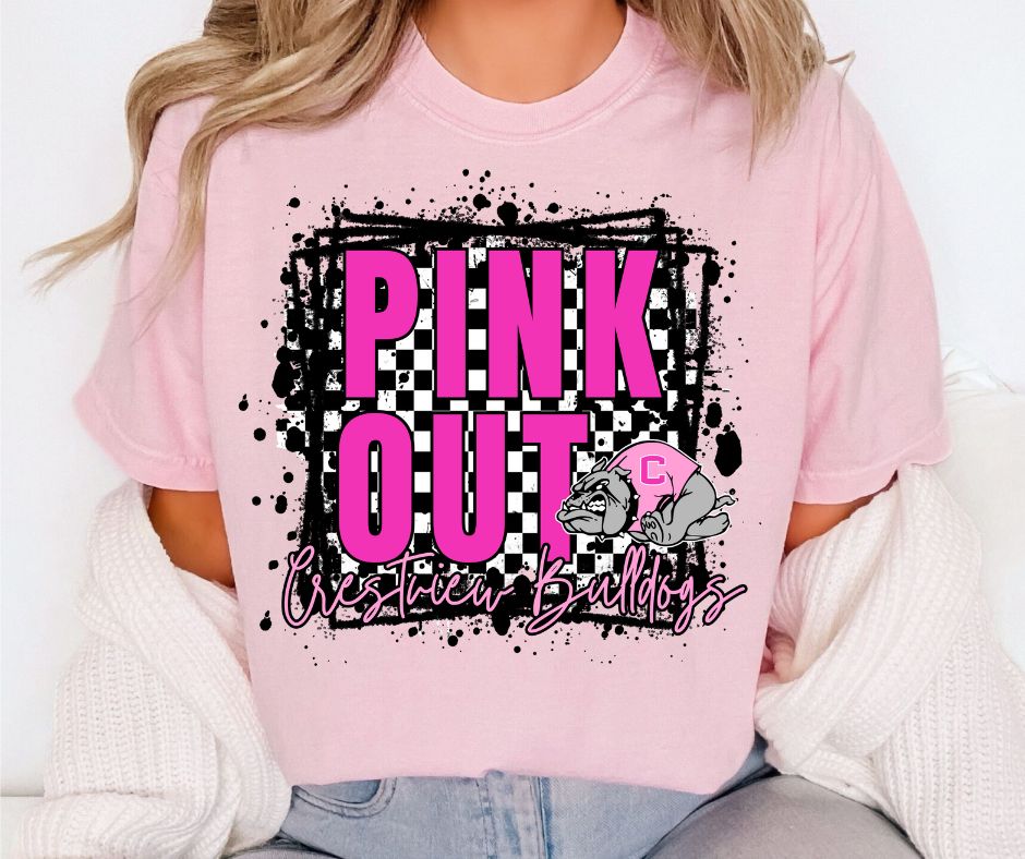 Crestview Bulldogs Pink Out Shirt