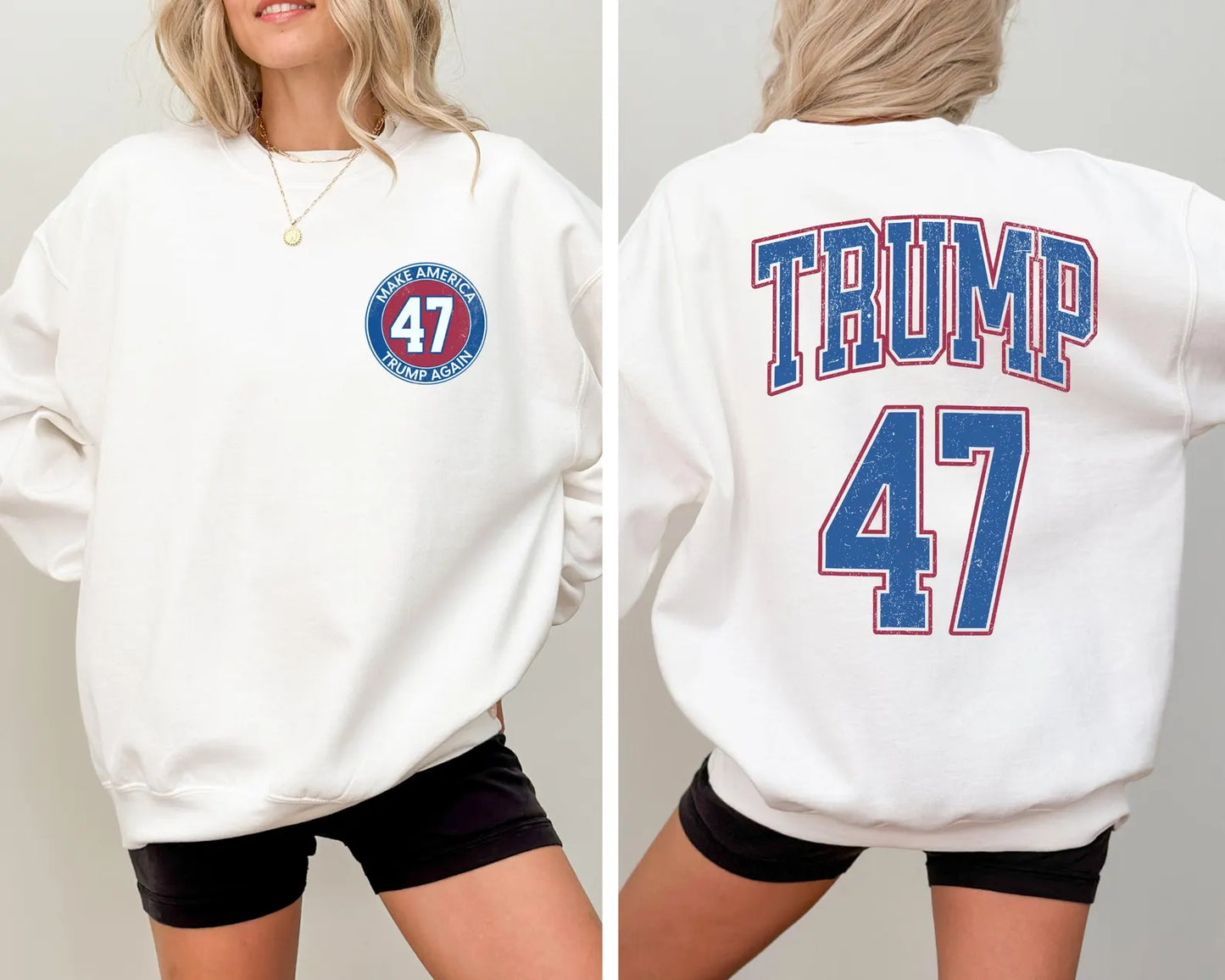 Trump 47 Front & Back Shirt