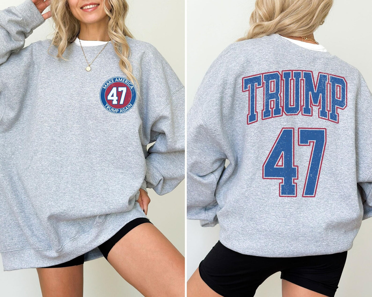Trump 47 Front & Back Shirt
