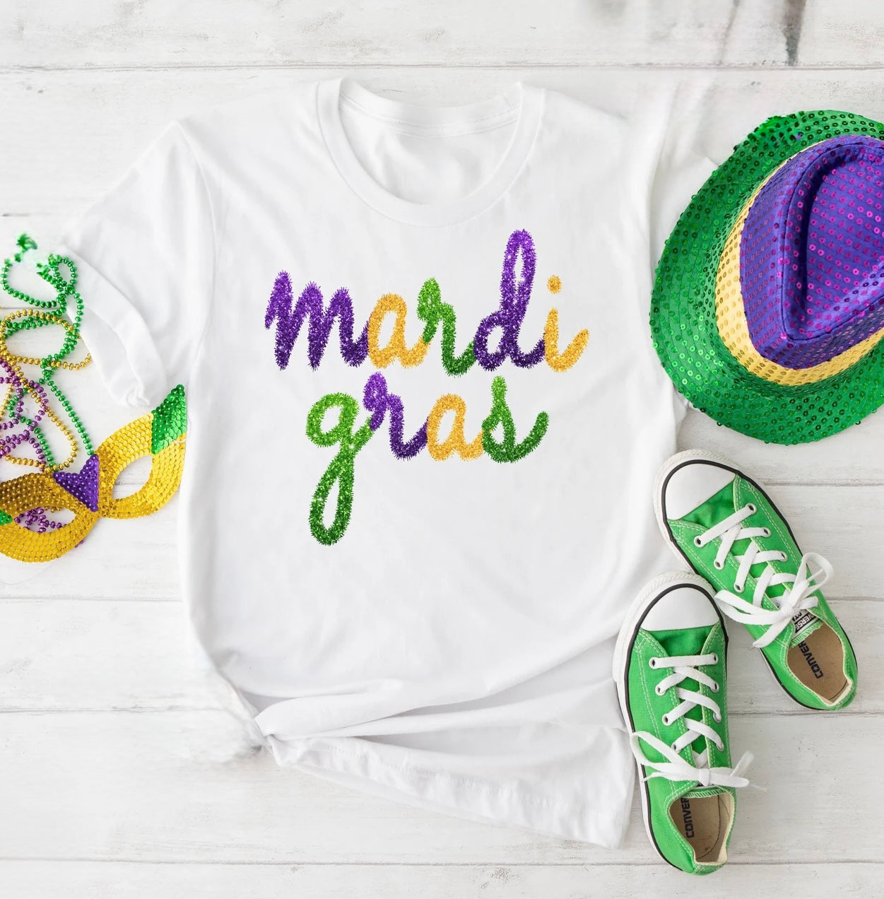 Mardi Gras Faux Tinsel