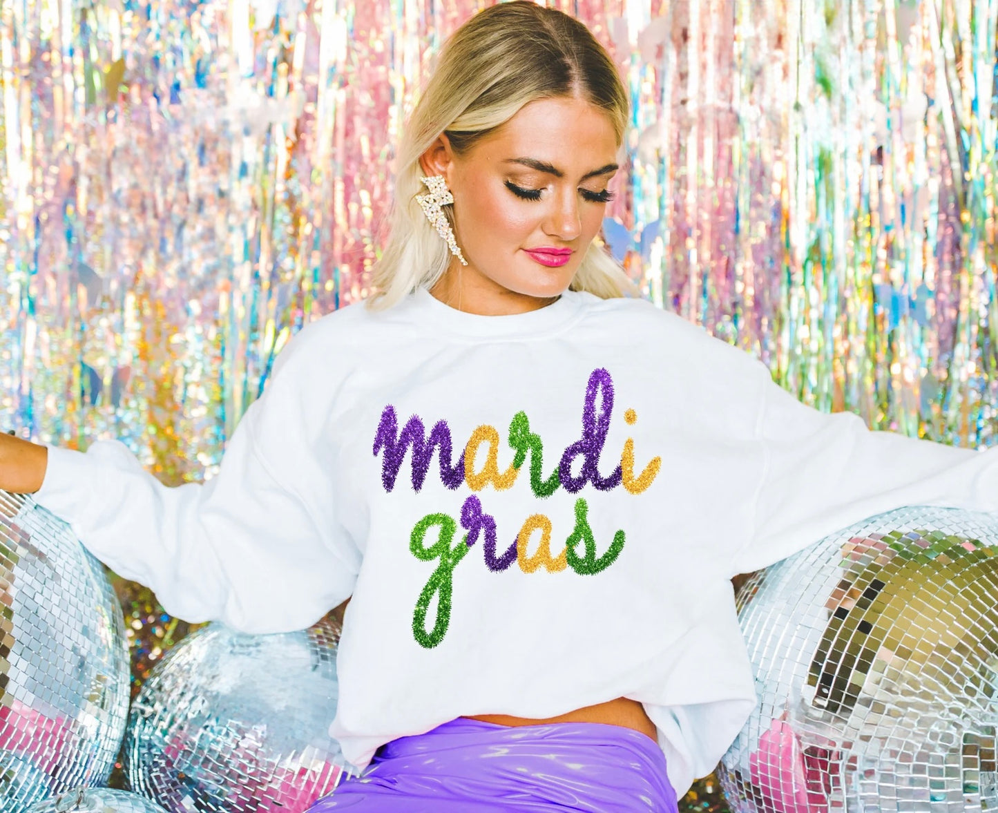 Mardi Gras Faux Tinsel