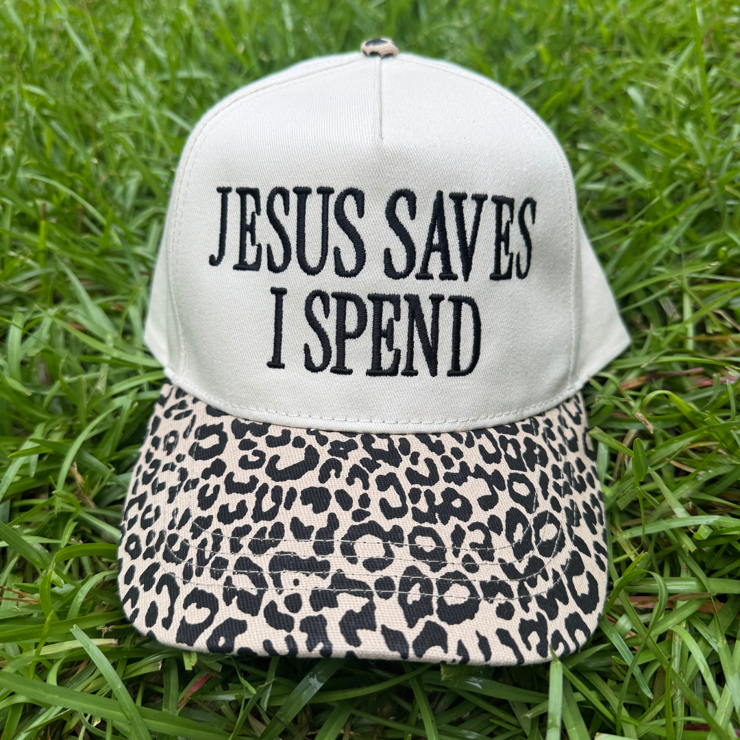 Jesus Saves I Spend Hat