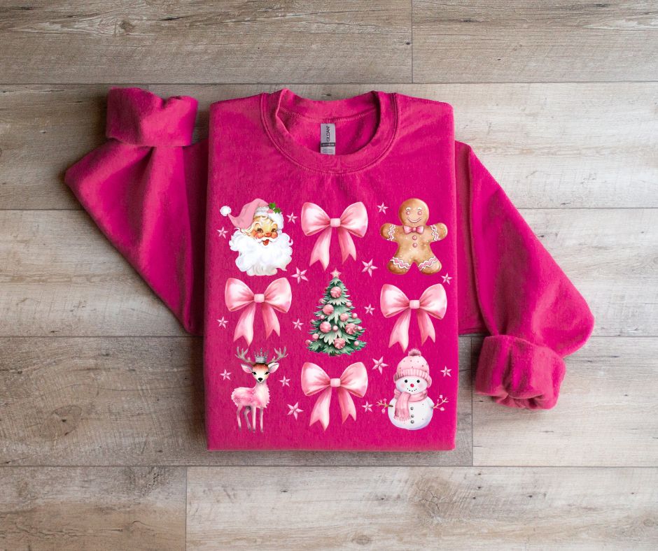 Pink Christmas Bows Shirt