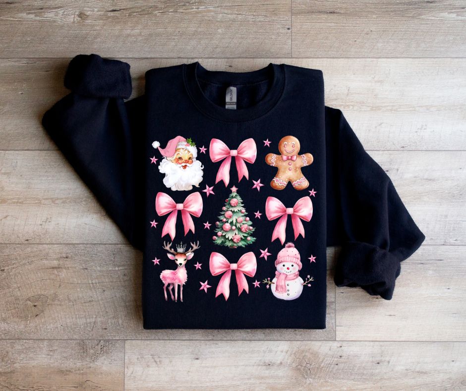 Pink Christmas Bows Shirt