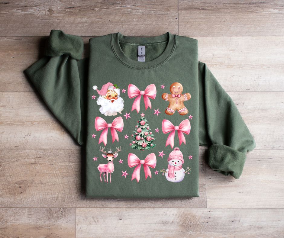 Pink Christmas Bows Shirt