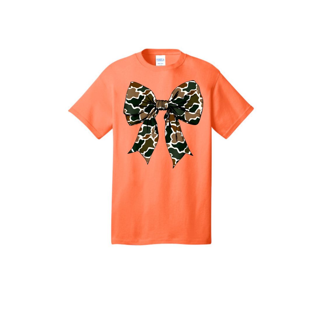 Youth Old School Camo Bow Shirt