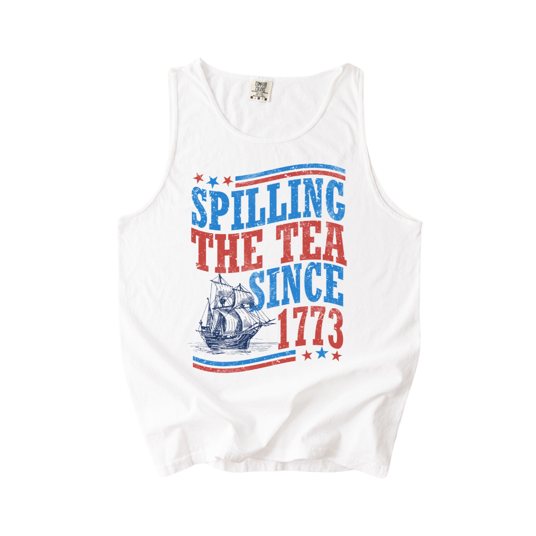Spilling The Tea Tank Top Or Shirt