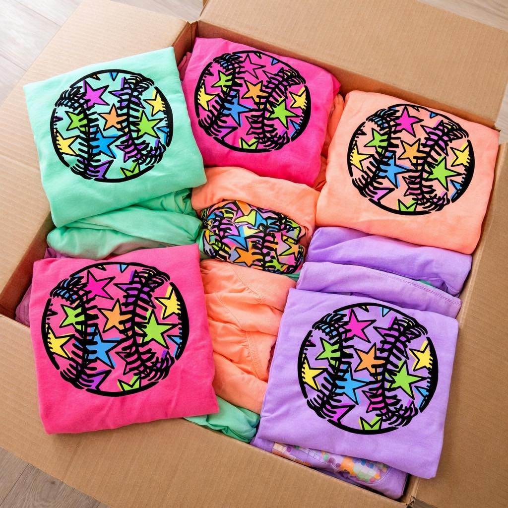 Neon Stars Ball Shirt