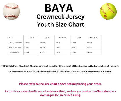 BAYA Personalized Jersey *Minimum Turn around Time: 10 business days