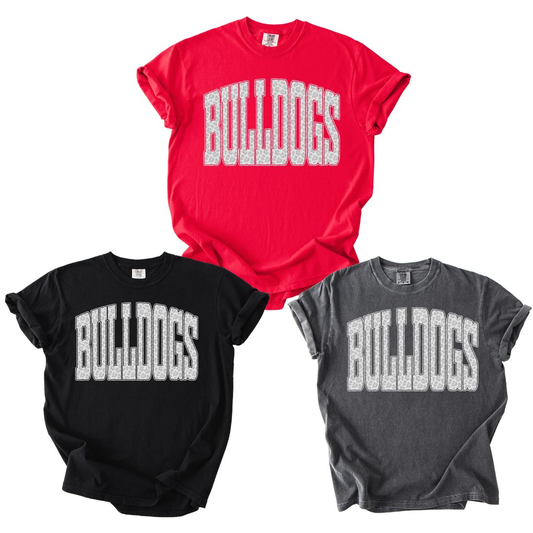 Adult Grey Leopard Bulldogs Shirt