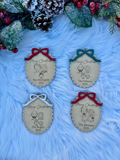 Personalized Family Christmas Ornament