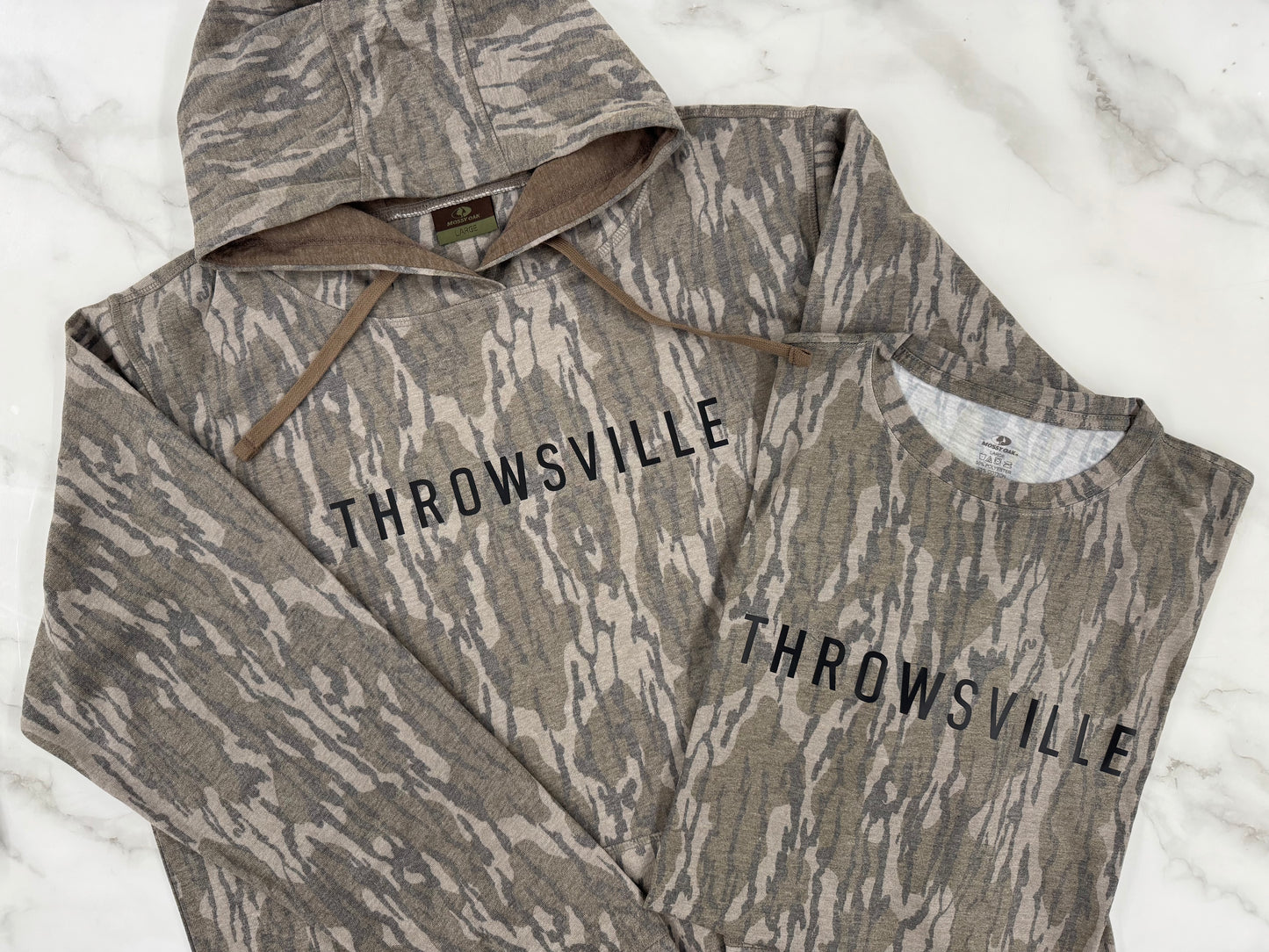 Throwsville Bottomland Hoodies, Short oe Long Sleeve T-Shirts