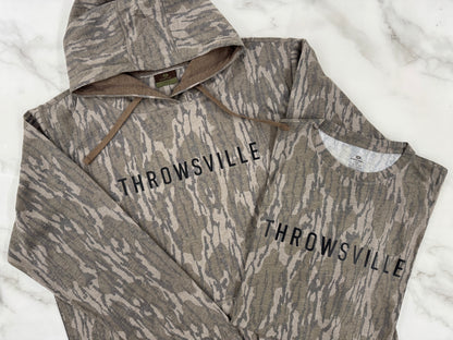 Throwsville Bottomland Hoodies, Short oe Long Sleeve T-Shirts
