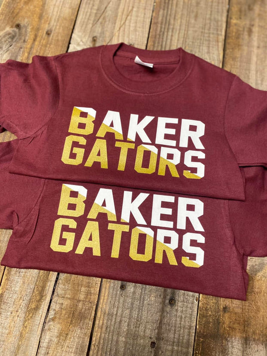 Baker Gators Slash Shirt Youth + Adult