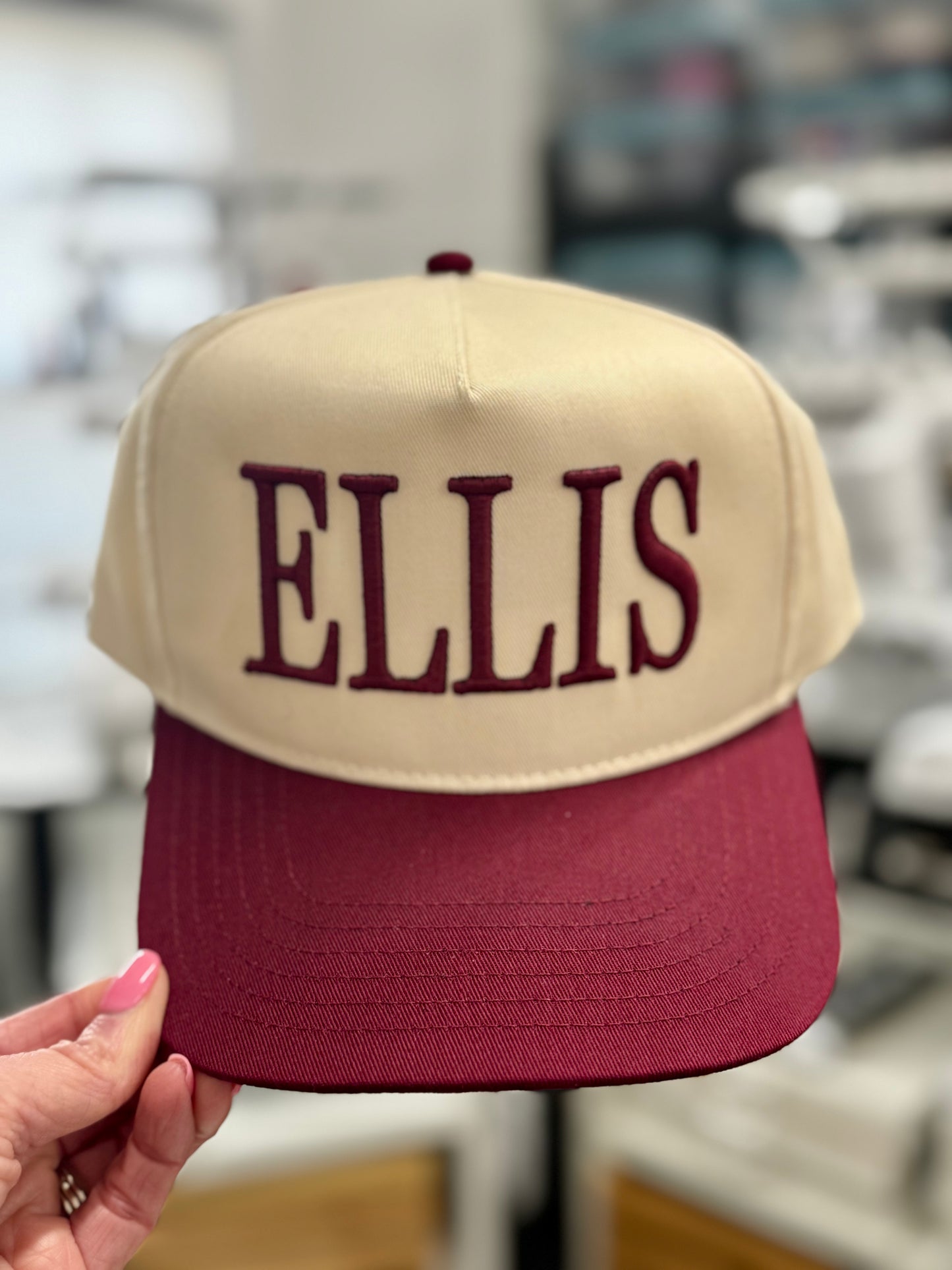 Name Embroidered Hats