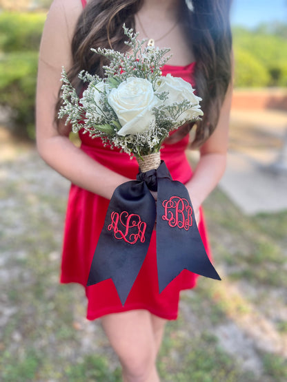 Embroidered Monogram Ribbon