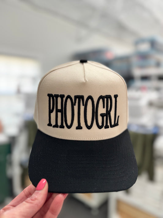 PHOTOGRL Puff Embroidered Hat