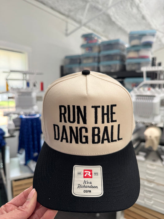 Run, Hit, Shoot The Dang Ball Embroidered Hat