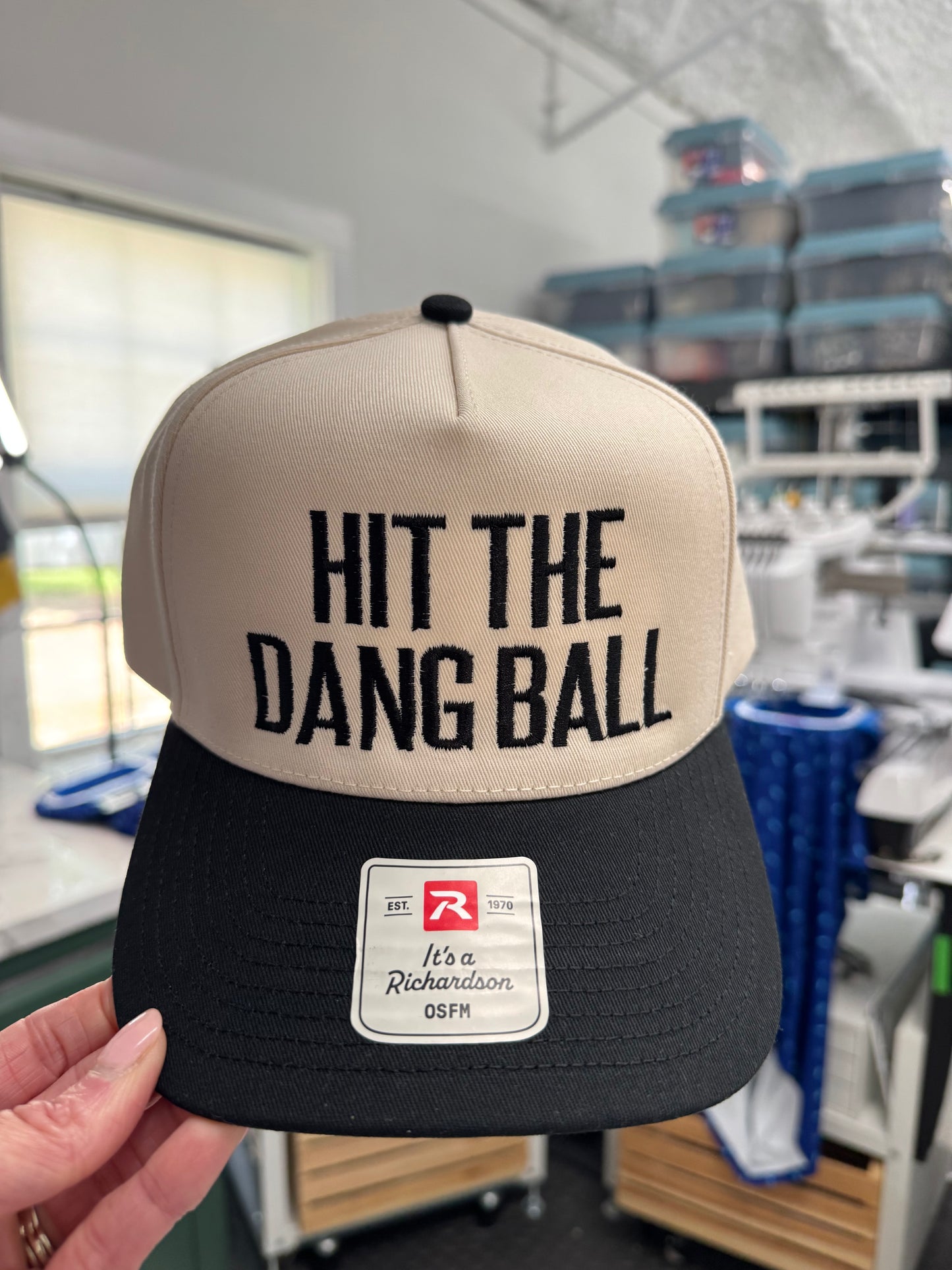 Run, Hit, Shoot The Dang Ball Embroidered Hat