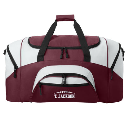 Sports Duffel Bag with Embroidered Name