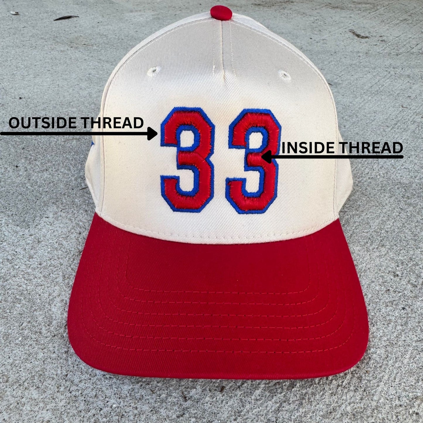 Custom Embroidered Sports Number and Name Hats