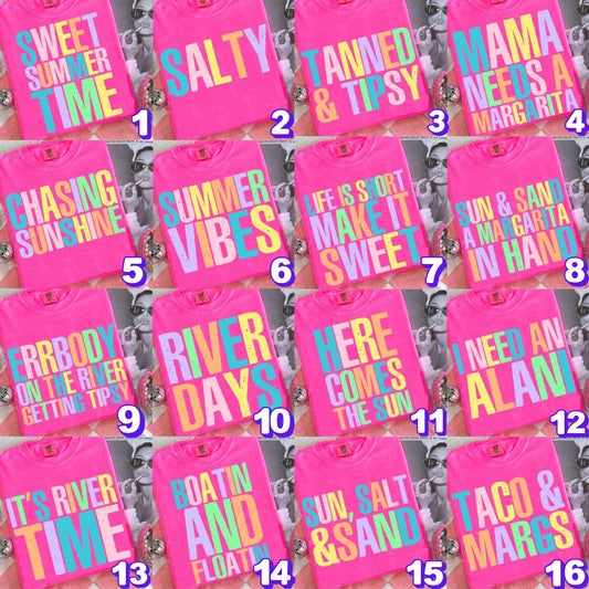 Assorted Summer Fun Shirts