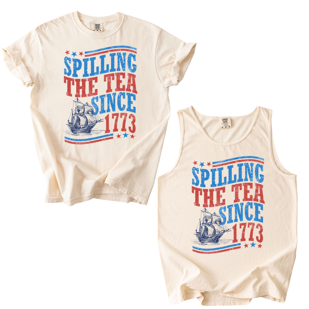 Spilling The Tea Tank Top Or Shirt