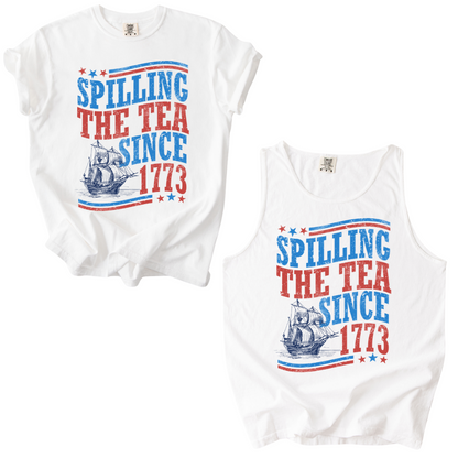 Spilling The Tea Tank Top Or Shirt