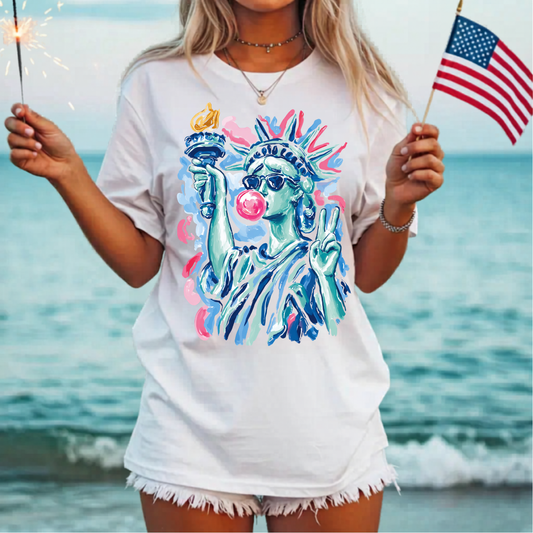 Preppy Statue Of Liberty Shirt
