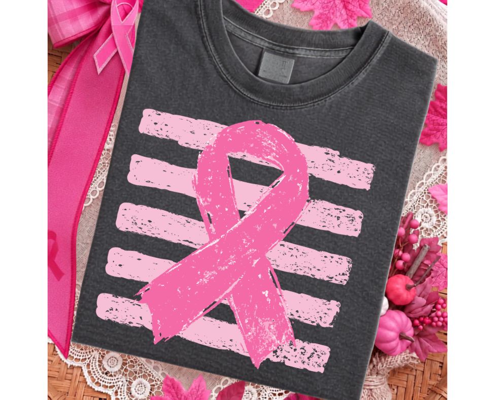 Pink Ribbon Shirt Adult +Youth