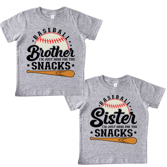 Baseball Brother or Sister Shirt