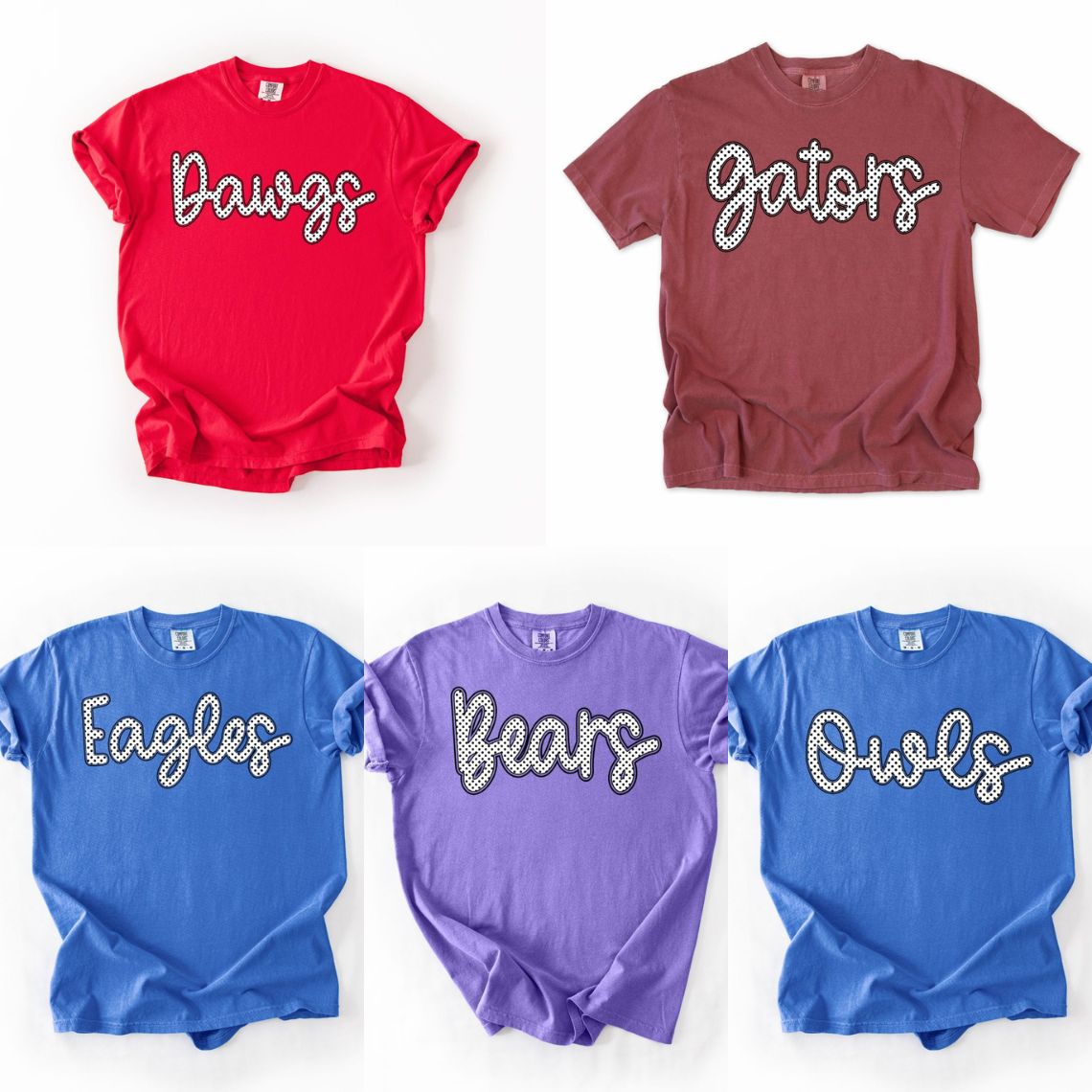 Polka Dots Mascot Shirts Youth + Adults