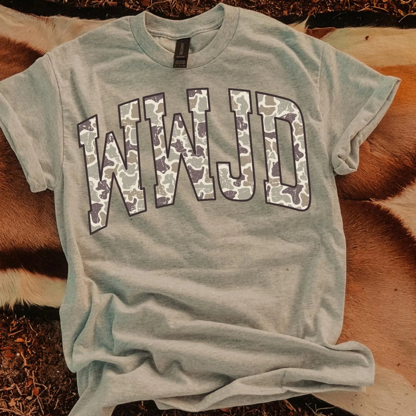 Adult + Youth Camo WWJD