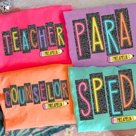 Personalized School Occupation Shirts