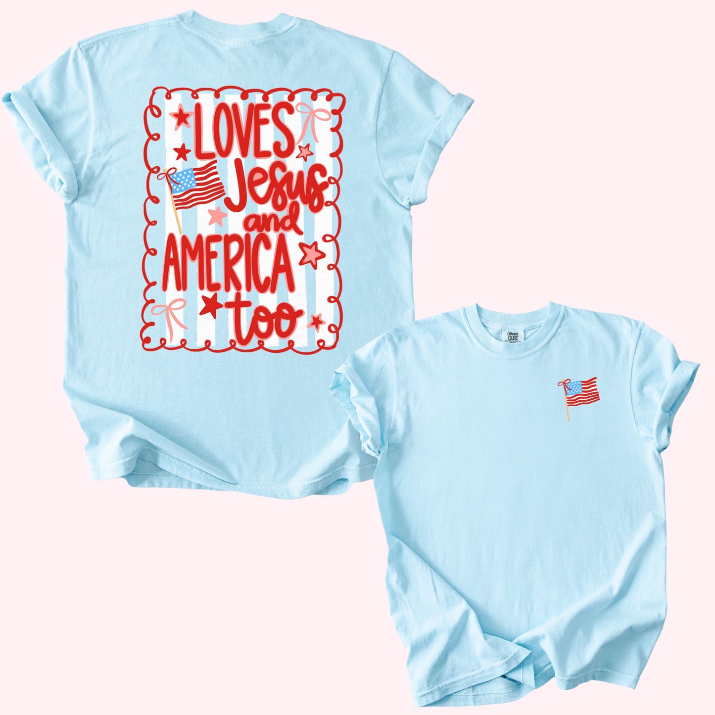 Adult Loves Jesus and America Too