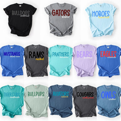 Local Mascot / School Shirts Youth + Adults