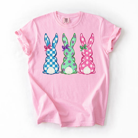 Youth Colorful Three Bunnies Shirt