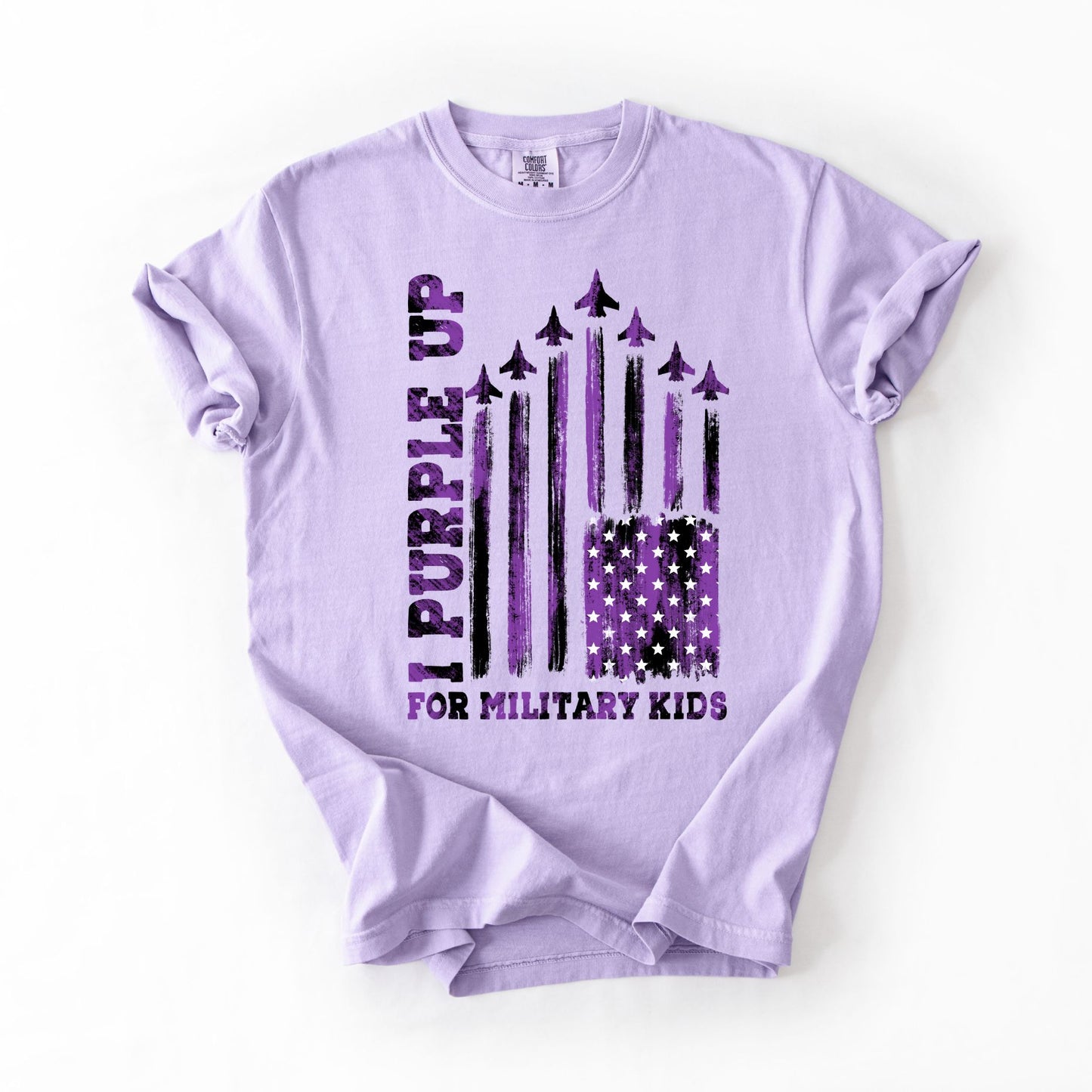 I Purple Up For Military Kids