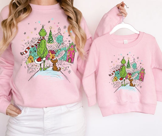 Adult Green Man Retro Christmas