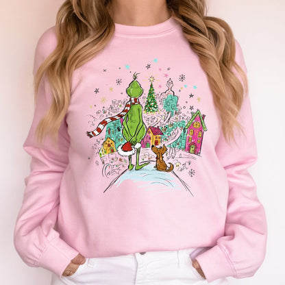 Adult Green Man Retro Christmas