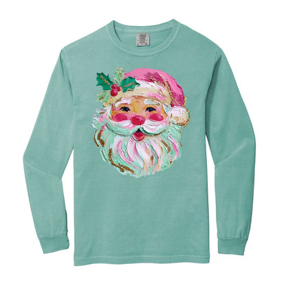 Adult Colorful Brushstroke Oil Santa